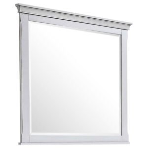 Franco Dresser Mirror Distressed White