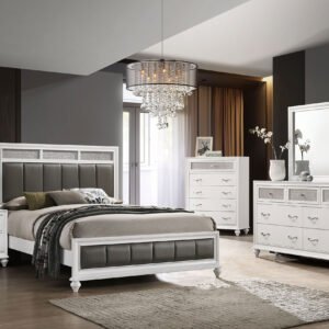 Barzini 5-piece Queen Bedroom Set White