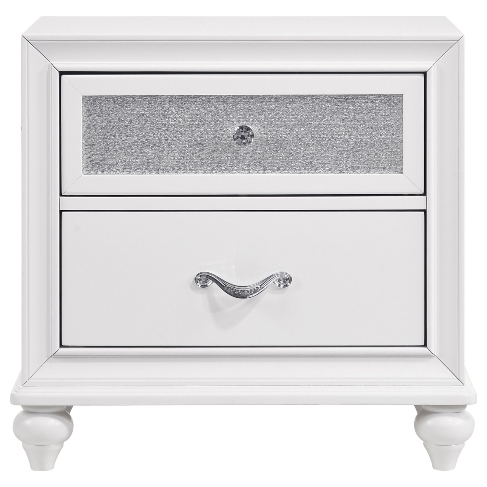 Barzini 2-drawer Nightstand White - Image 3