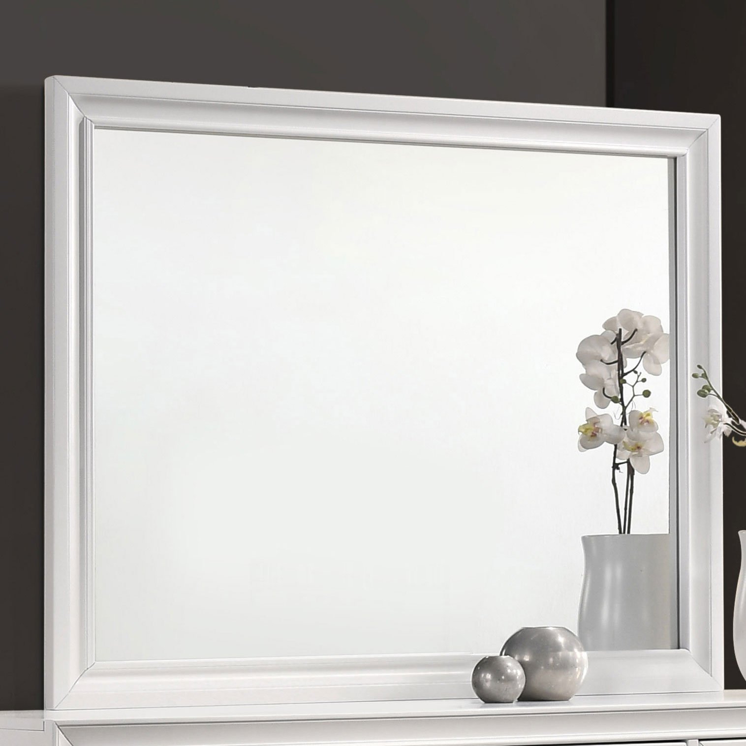 Barzini Dresser Mirror White - Image 2