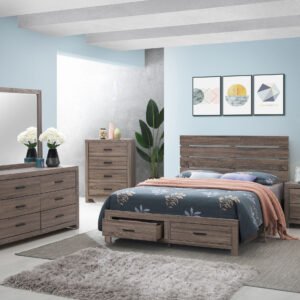 Brantford 5-piece Queen Bedroom Set Barrel Oak