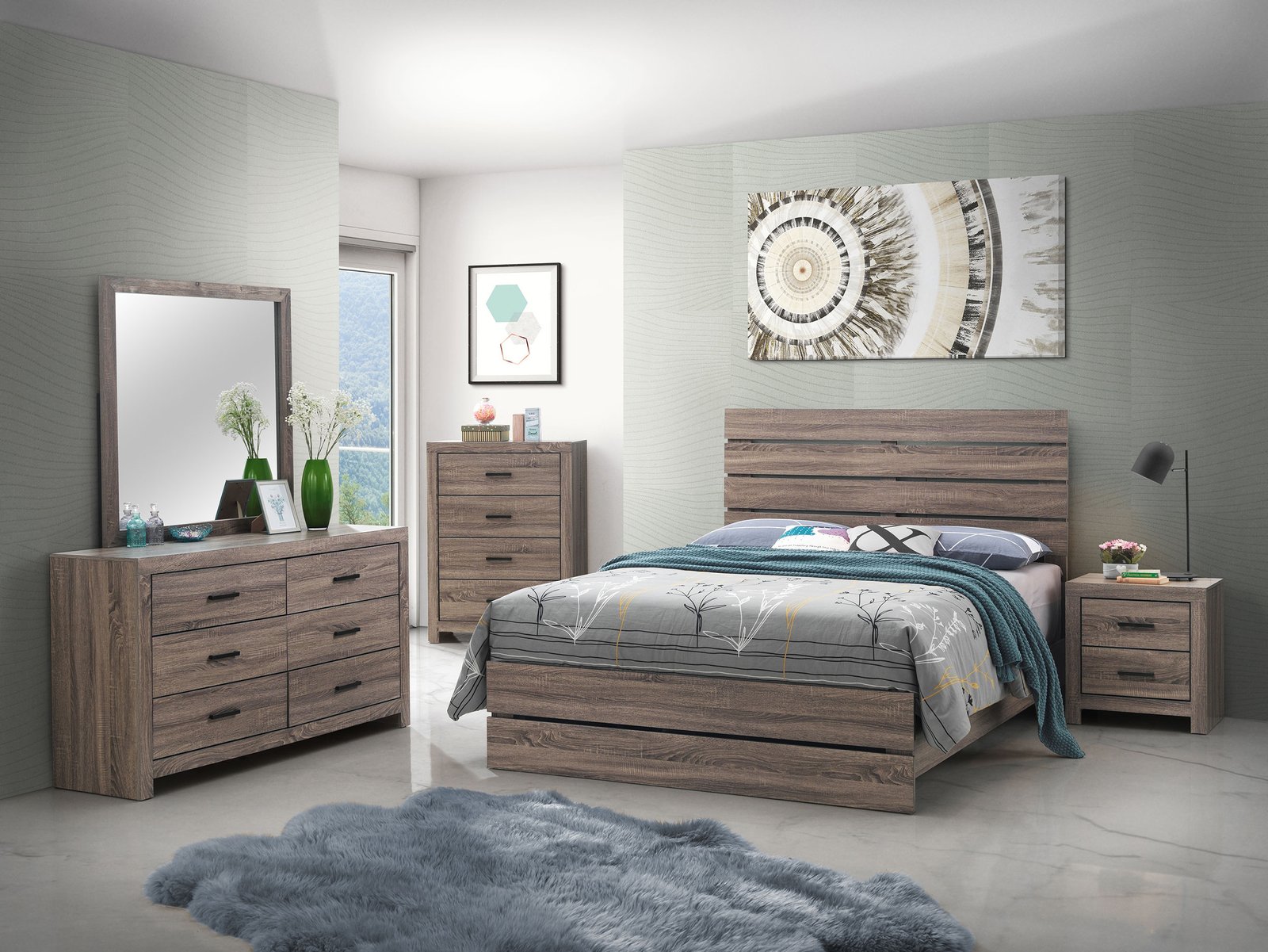 Brantford 4-drawer Bedroom Chest Barrel Oak - Image 13