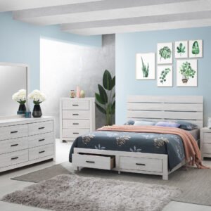 Brantford 5-piece Queen Bedroom Set Coastal White