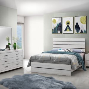 Brantford 4-piece Eastern King Bedroom Set Coastal White