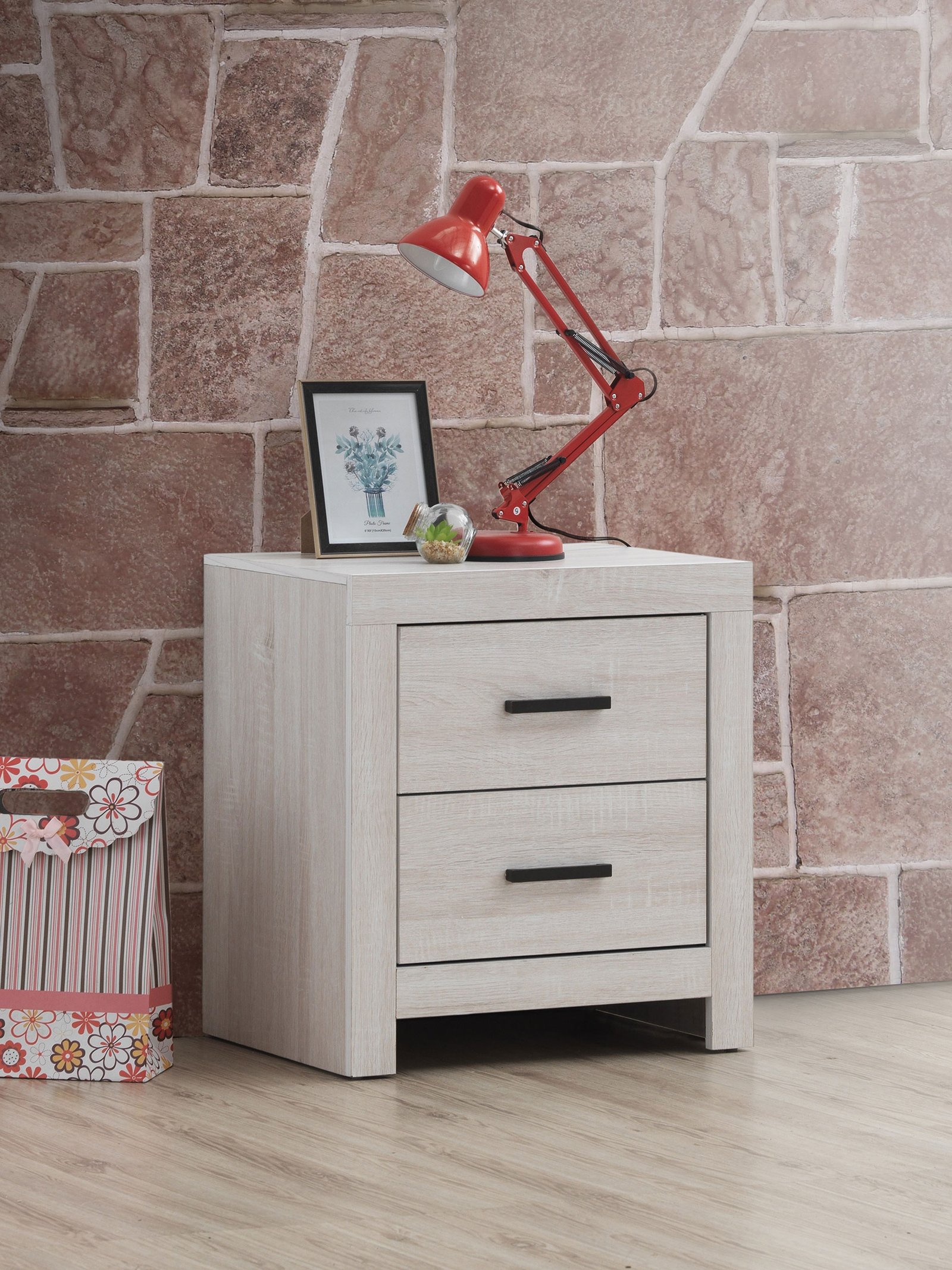 Brantford 2-drawer Nightstand Coastal White - Image 2