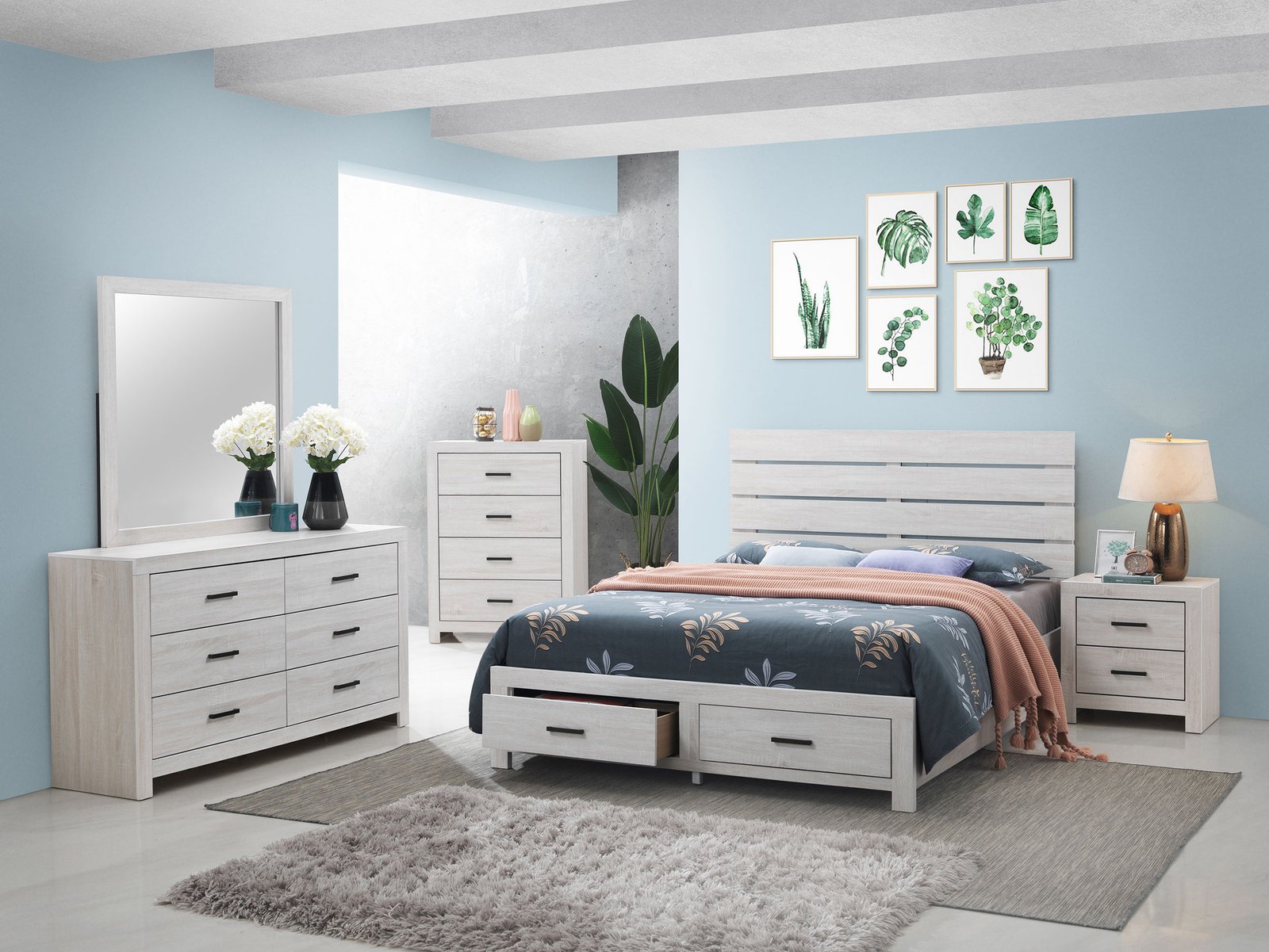 Brantford 2-drawer Nightstand Coastal White - Image 14