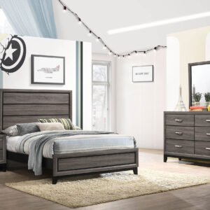 Watson 4-piece Full Bedroom Set Grey Oak
