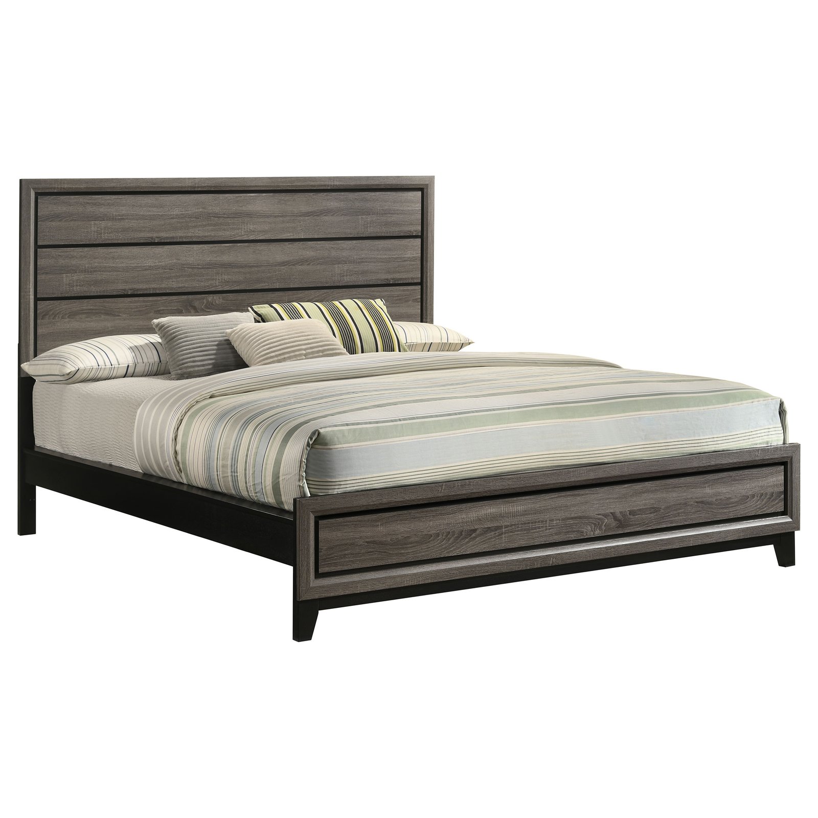 Watson Wood California King Panel Bed Grey Oak - Image 3