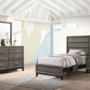 Watson 4-piece Twin Bedroom Set Grey Oak