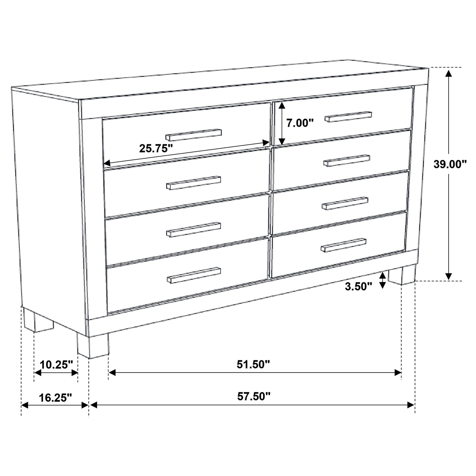 Woodmont 8-drawer Dresser Rustic Golden Brown - Image 11