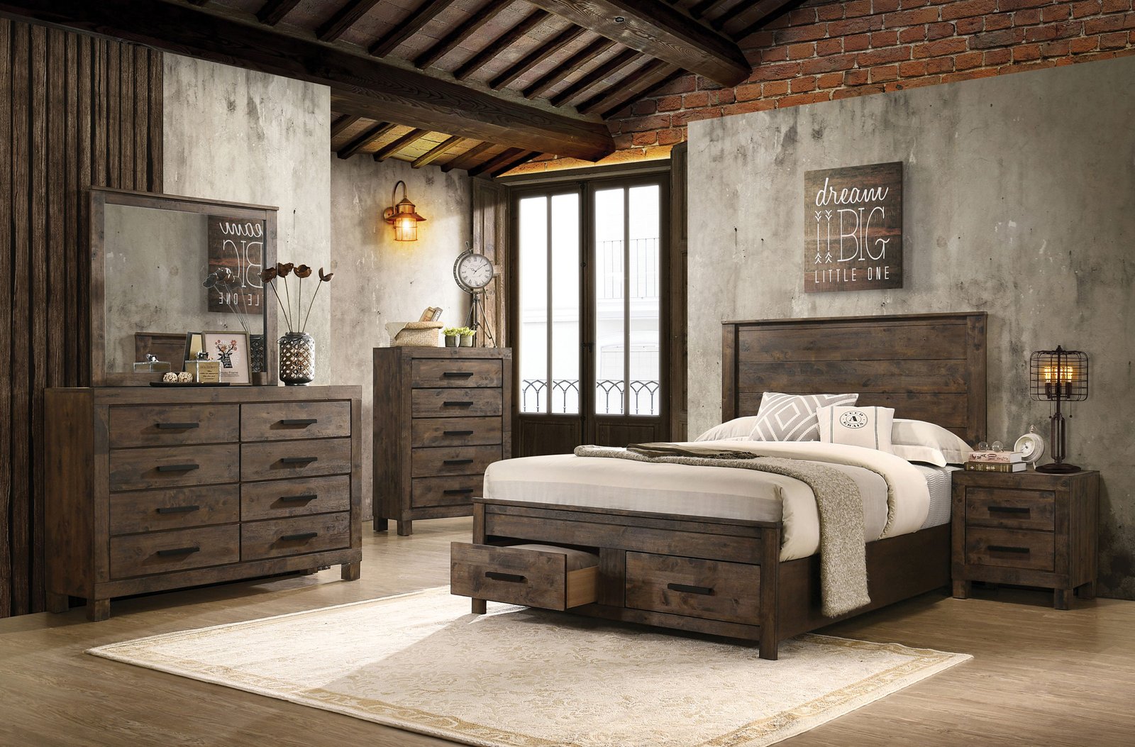Woodmont 5-drawer Bedroom Chest Rustic Golden Brown - Image 12