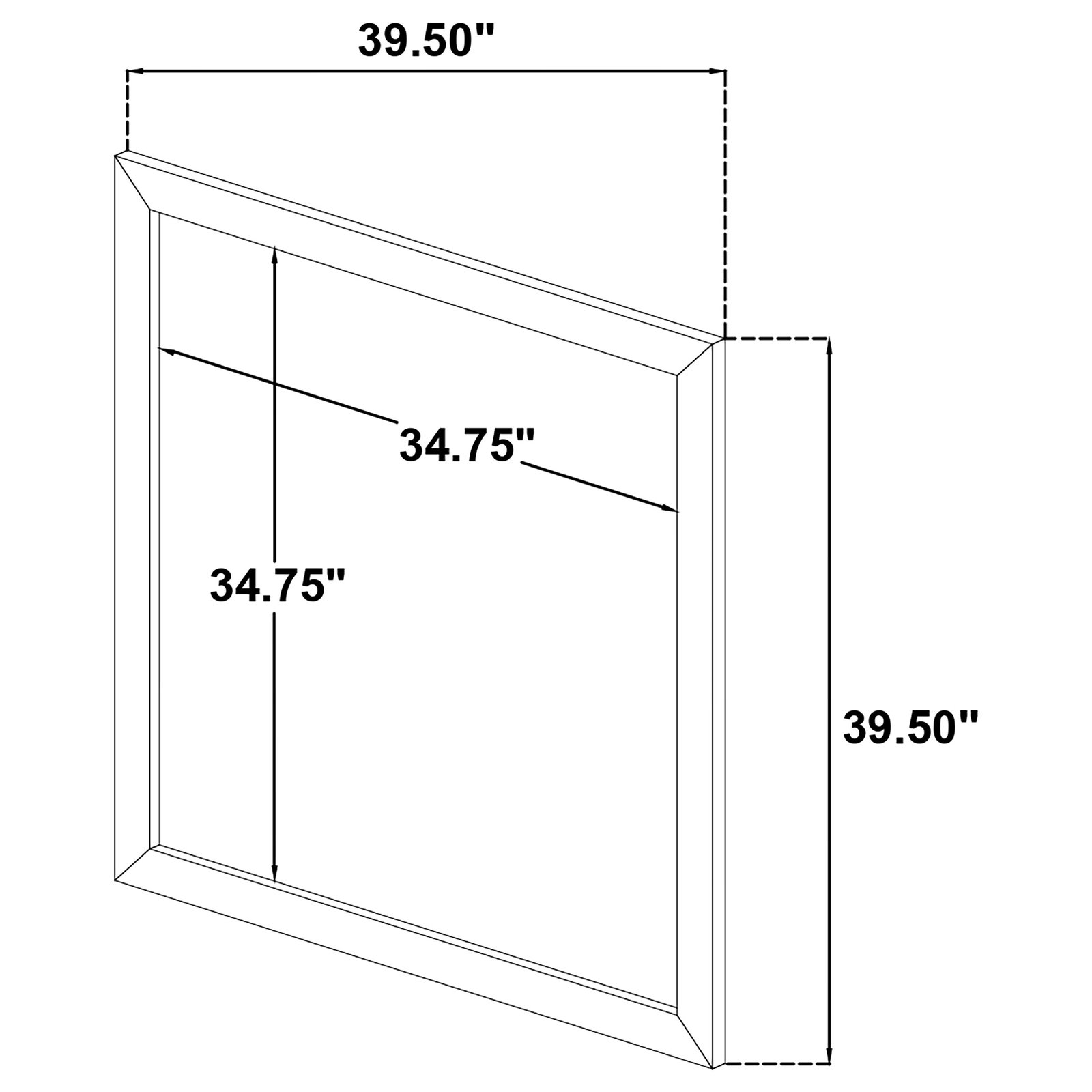 Arielle Dresser Mirror Light Oak - Image 5