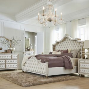Antonella 5-piece Eastern King Bedroom Set Ivory
