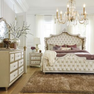 Antonella 4-piece California King Bedroom Set Ivory
