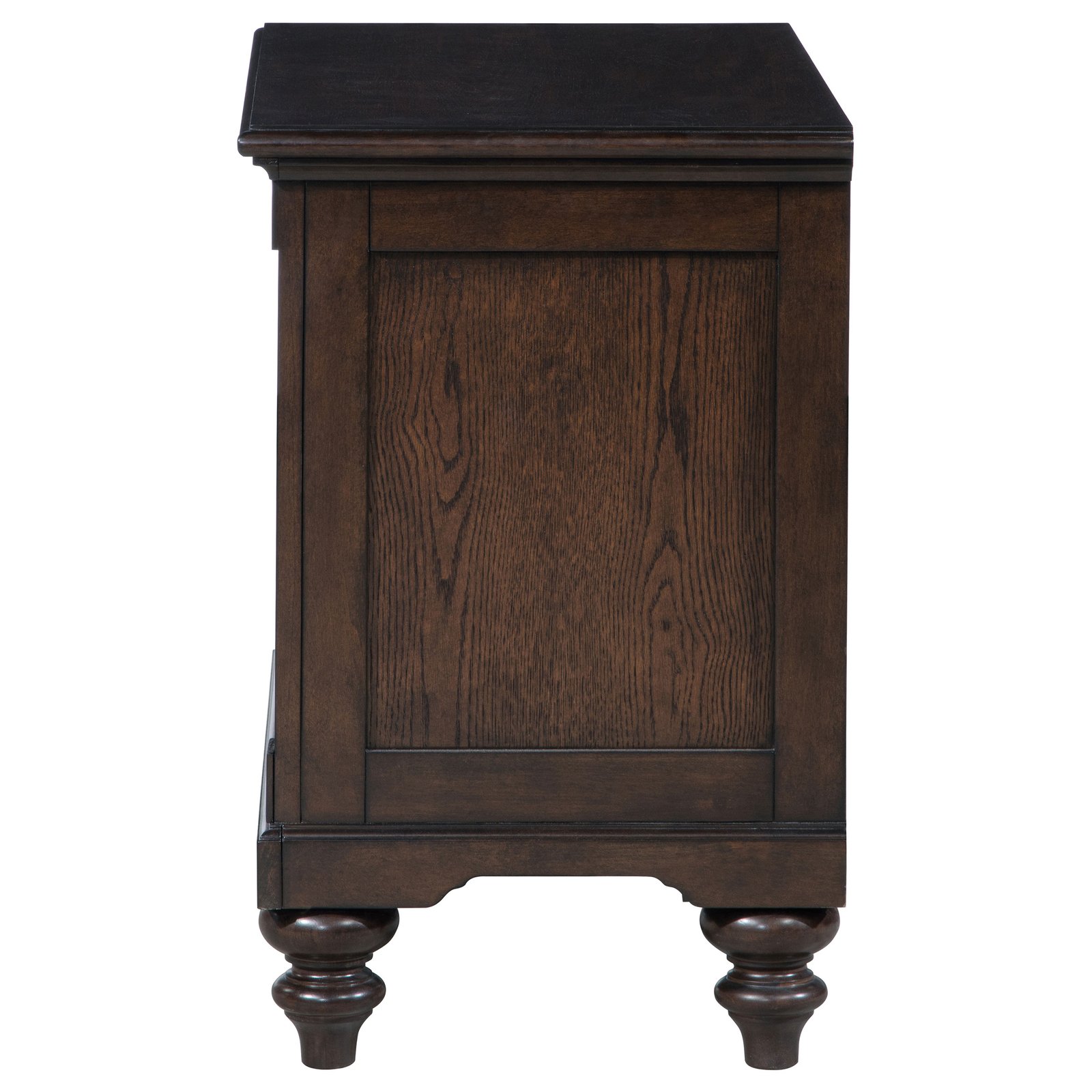Andover 1-drawer Nightstand Bedside Table Dark Oak - Image 5