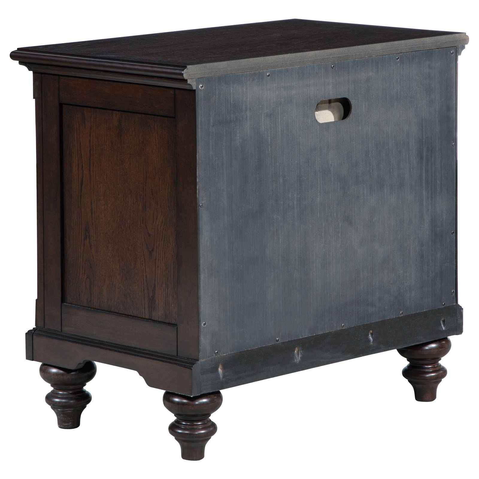 Andover 1-drawer Nightstand Bedside Table Dark Oak - Image 6