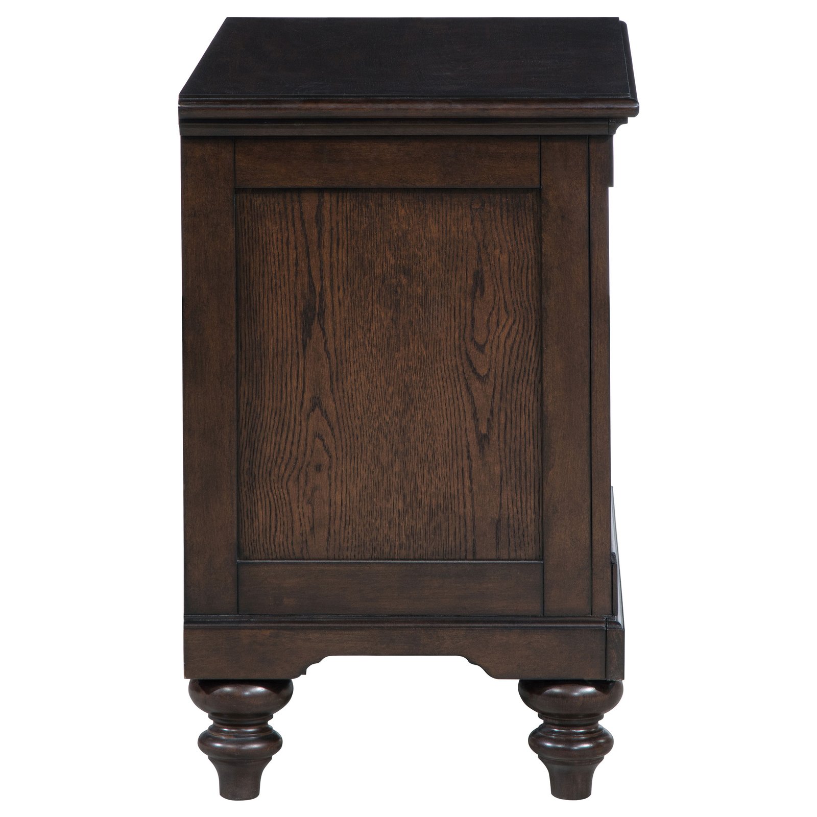 Andover 1-drawer Nightstand Bedside Table Dark Oak - Image 9