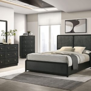Cavelle 5-piece Eastern King Bedroom Set Black