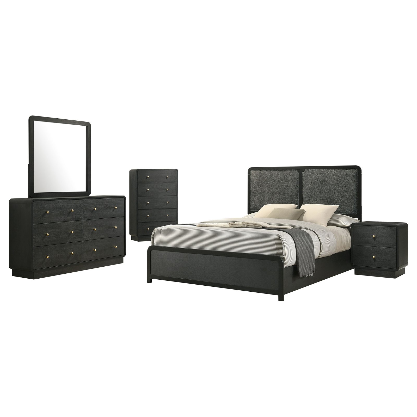 Cavelle 5-piece Eastern King Bedroom Set Black - Image 2