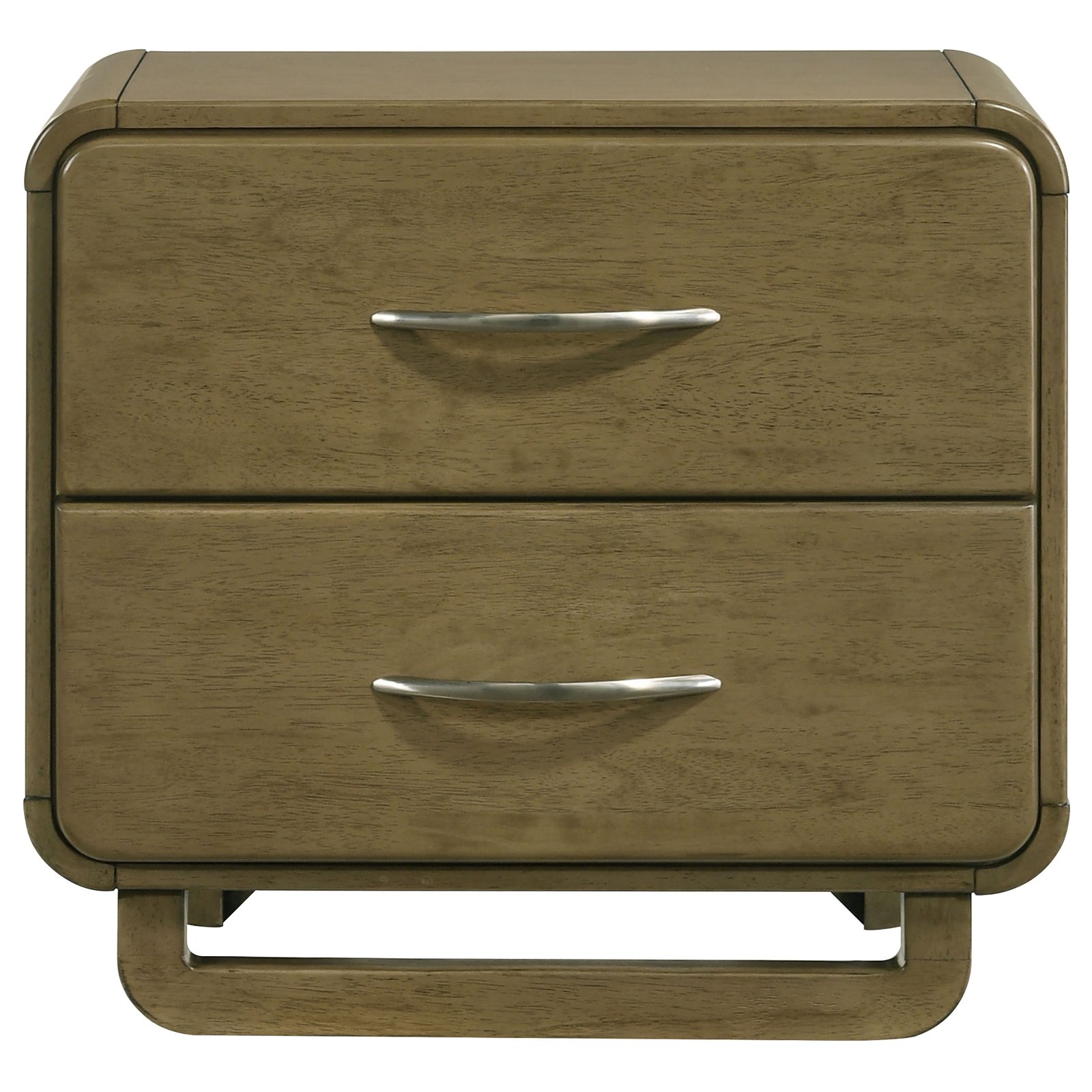Amsbury 2-drawer Nightstand Bedside Table Nutmeg - Image 3