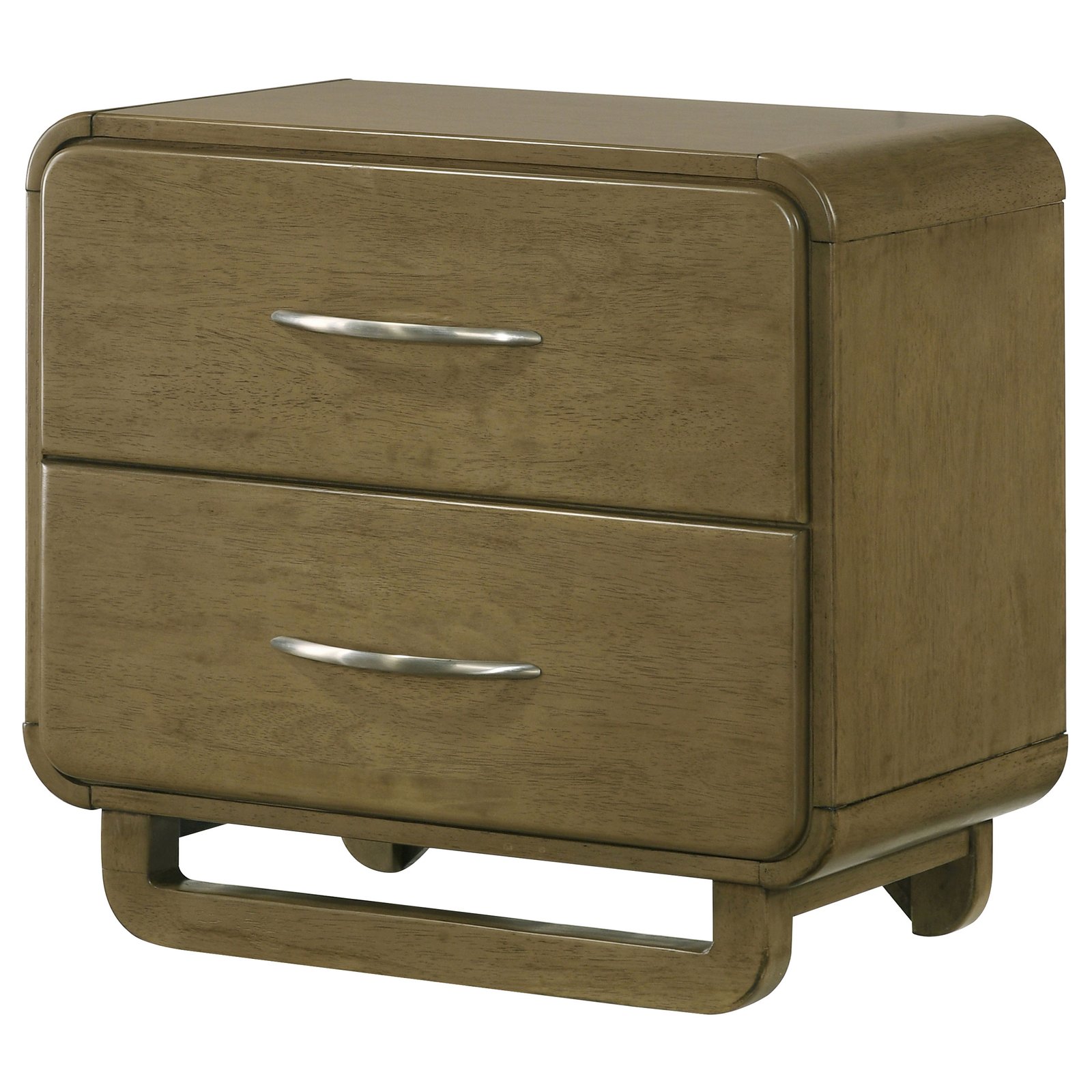Amsbury 2-drawer Nightstand Bedside Table Nutmeg - Image 4