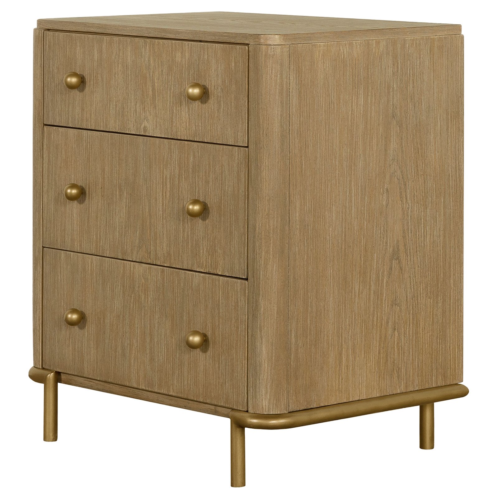 Arini 3-drawer Nightstand Sand Wash - Image 4