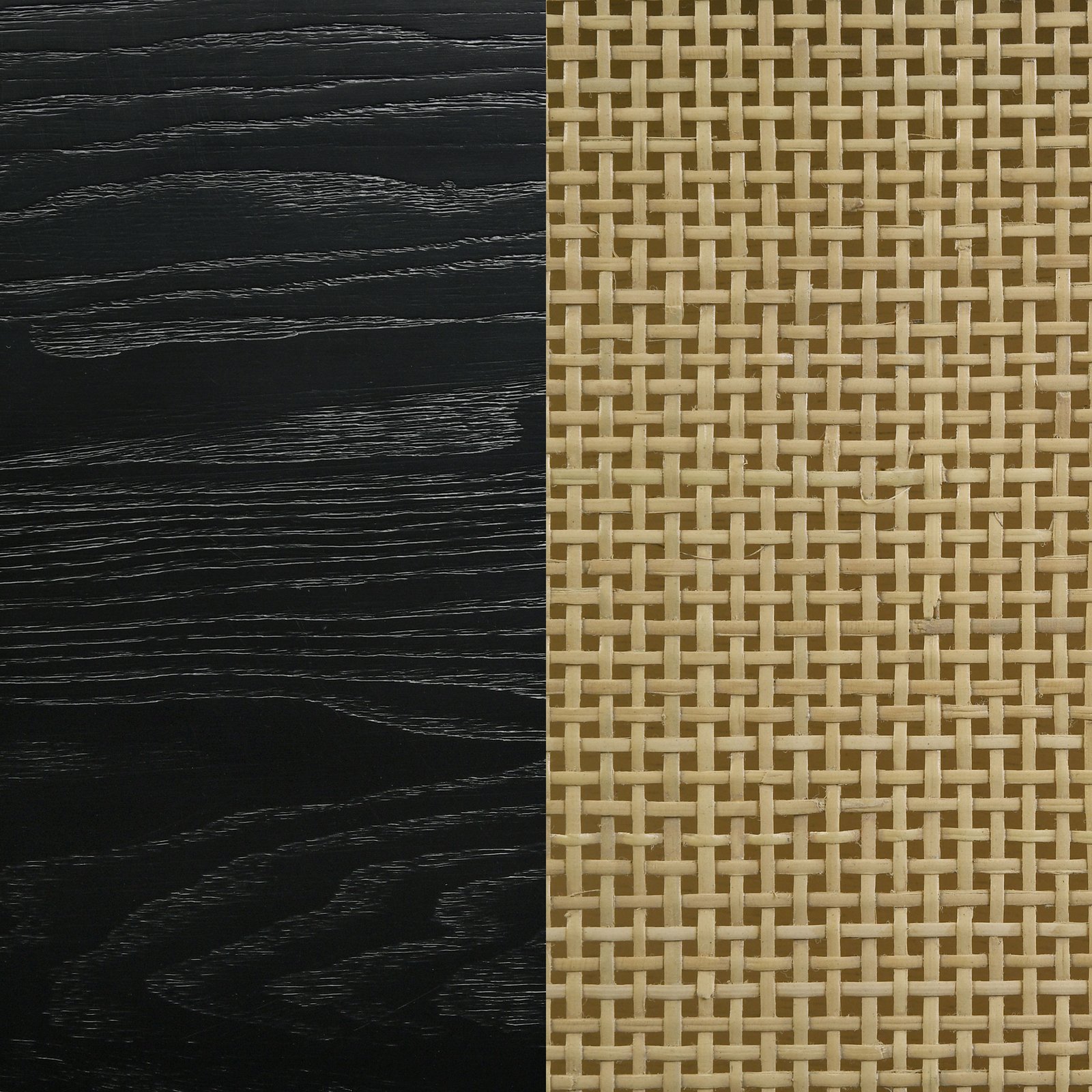 Arini Rattan Eastern King Panel Bed Black and Natural - Image 9