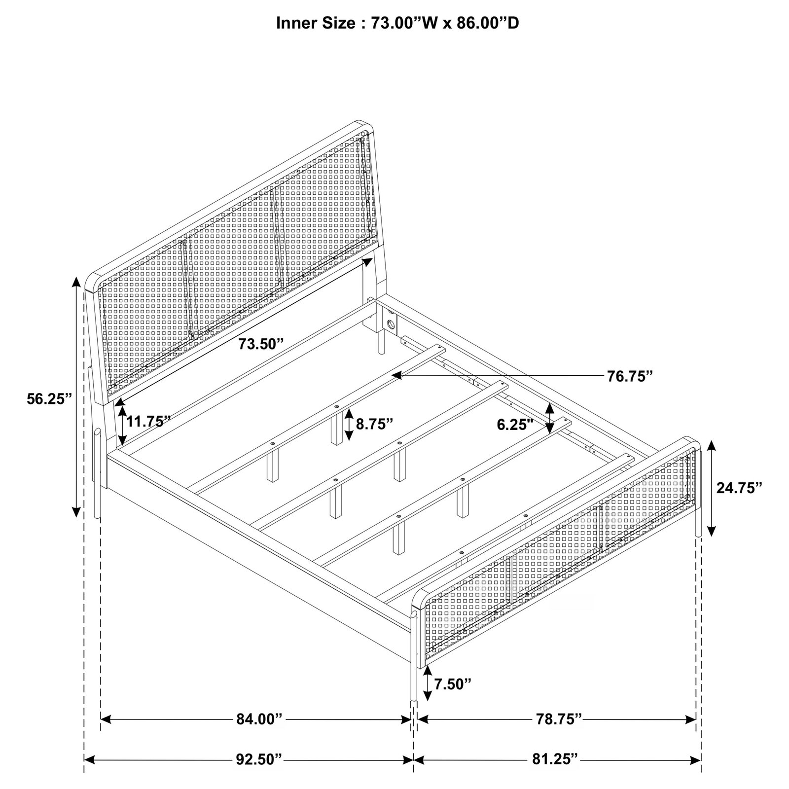 Arini 4-piece California King Bedroom Set Black and Natural - Image 14