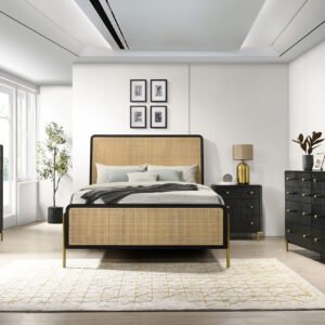 Arini 5-piece California King Bedroom Set Black and Natural
