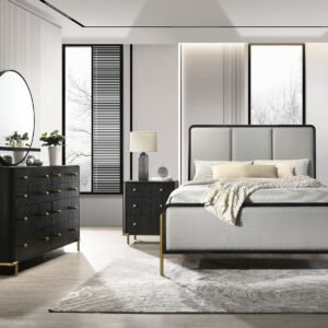 Arini 4-piece Queen Bedroom Set Black and Grey