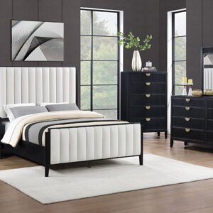 Brookmead 5-piece Upholstered Queen Bedroom Set Black