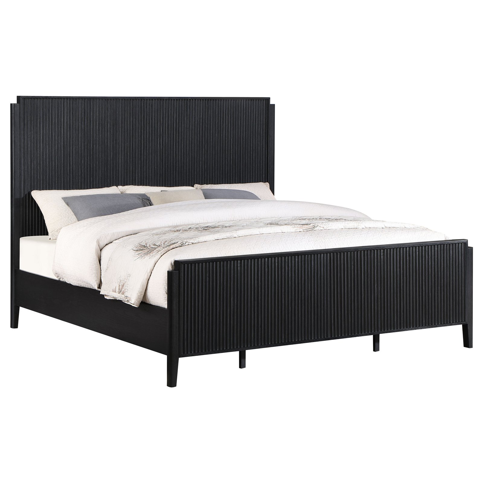 Brookmead Wood Eastern King Panel Bed Black - Image 3