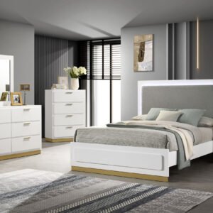 Caraway 5-piece California King Bedroom Set White