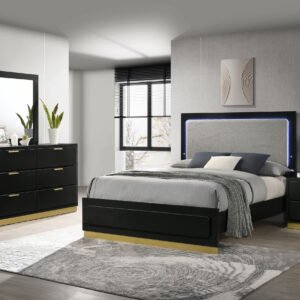 Caraway 4-piece California King Bedroom Set Black