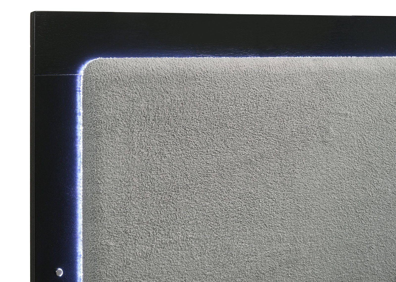 Caraway Wood Queen LED Panel Bed Black - Image 5