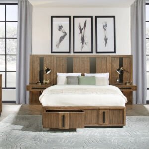 Terrace 6-piece California King Panel Bedroom Set Ash Brown