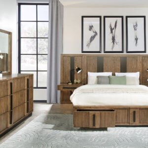 Terrace 5-piece Queen Panel Bedroom Set Ash Brown