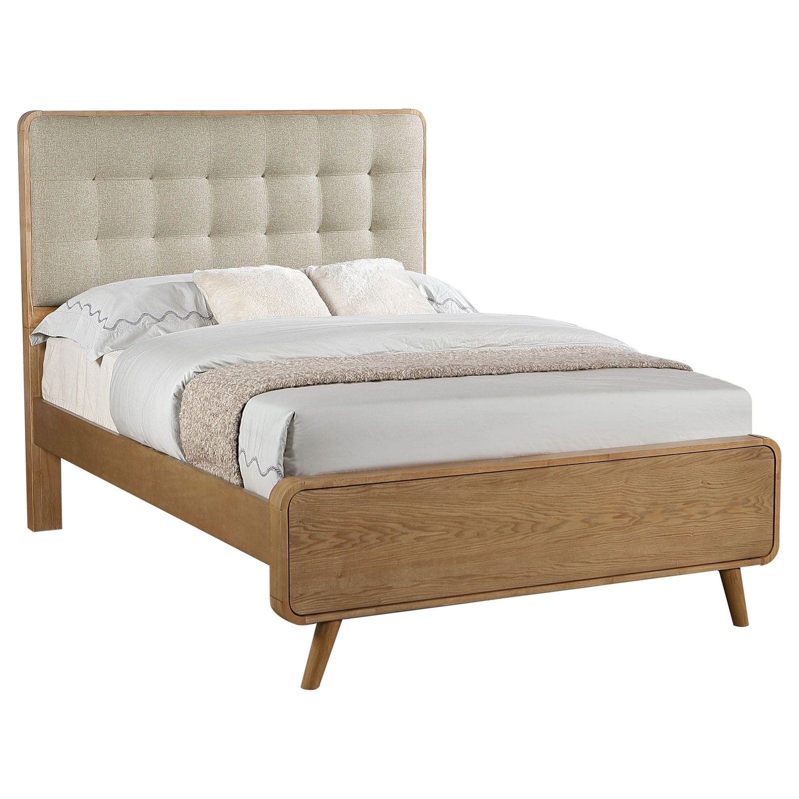 Robyn Wood Full Platform Bed Light Ash - Image 3