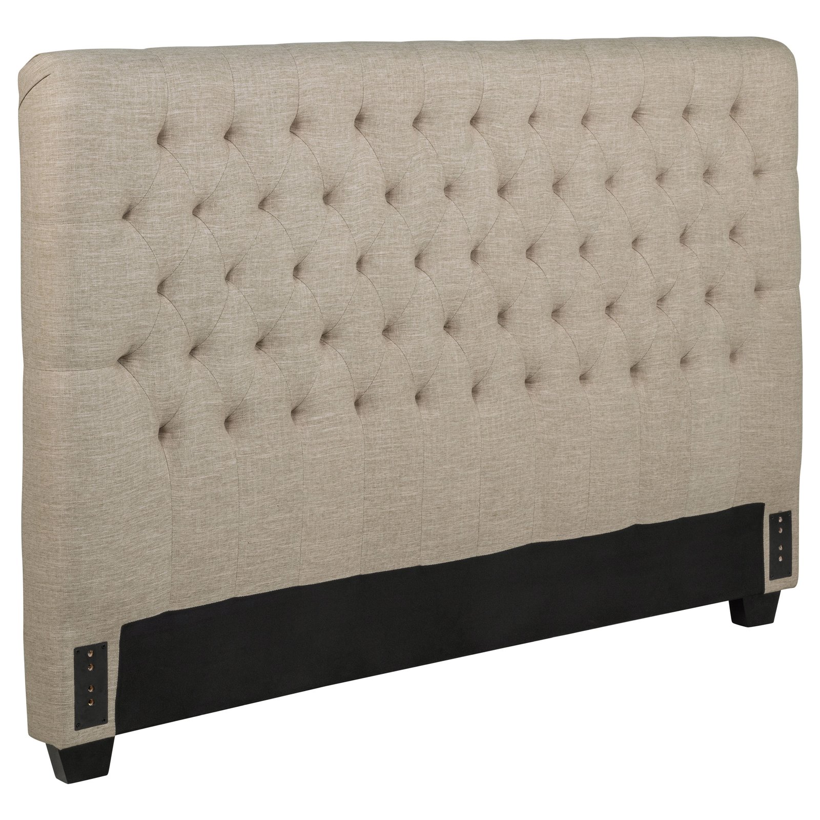 Chloe Upholstered California King Panel Headboard Oatmeal