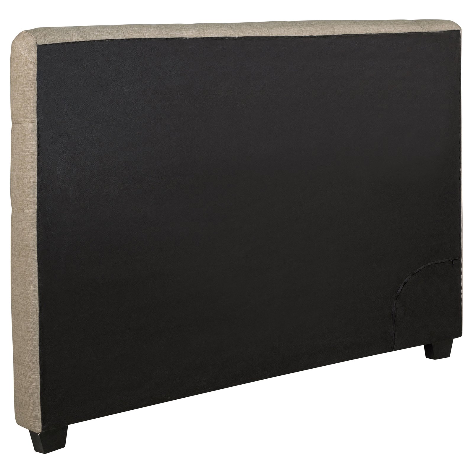 Chloe Upholstered California King Panel Headboard Oatmeal - Image 3