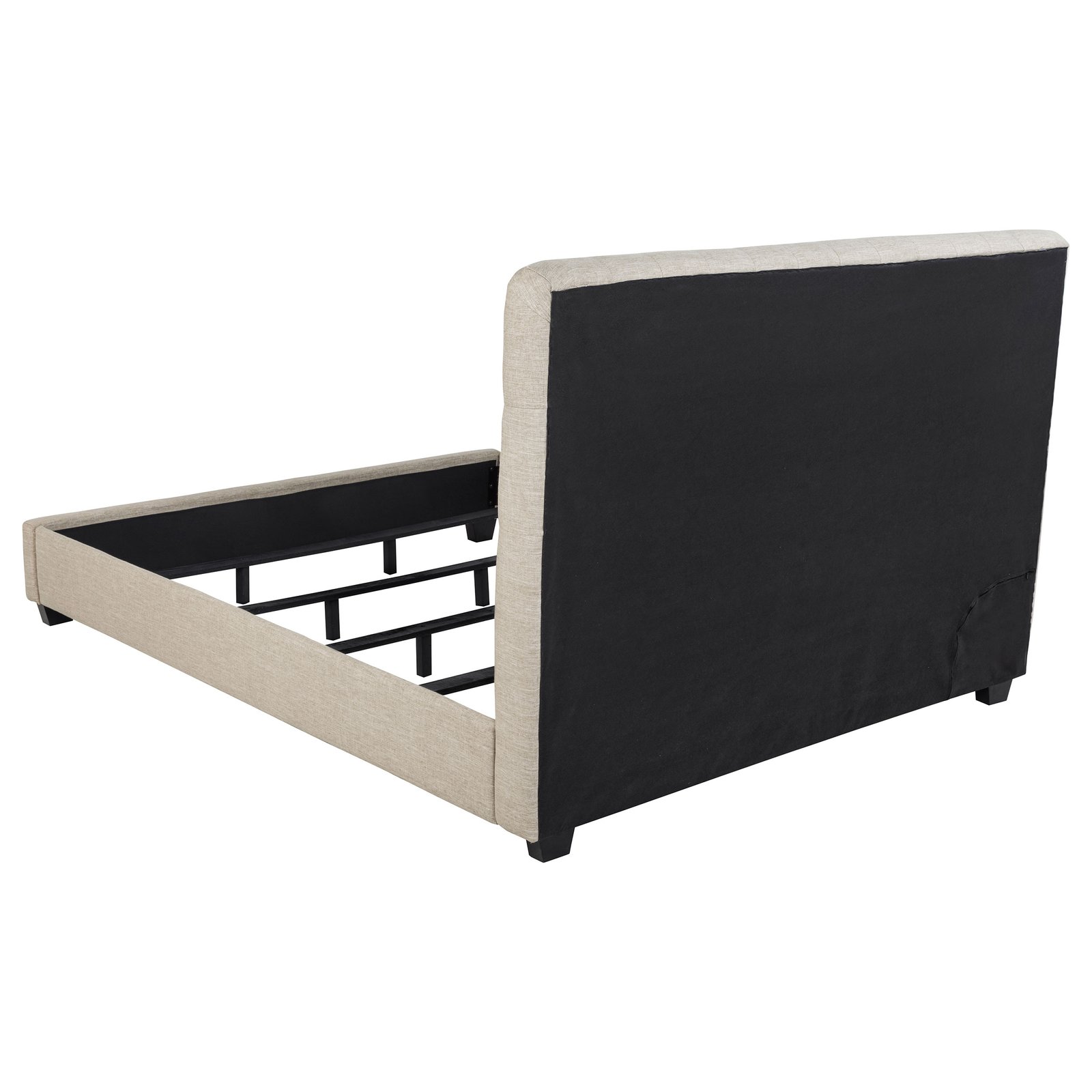 Chloe Upholstered California King Panel Bed Oatmeal - Image 5