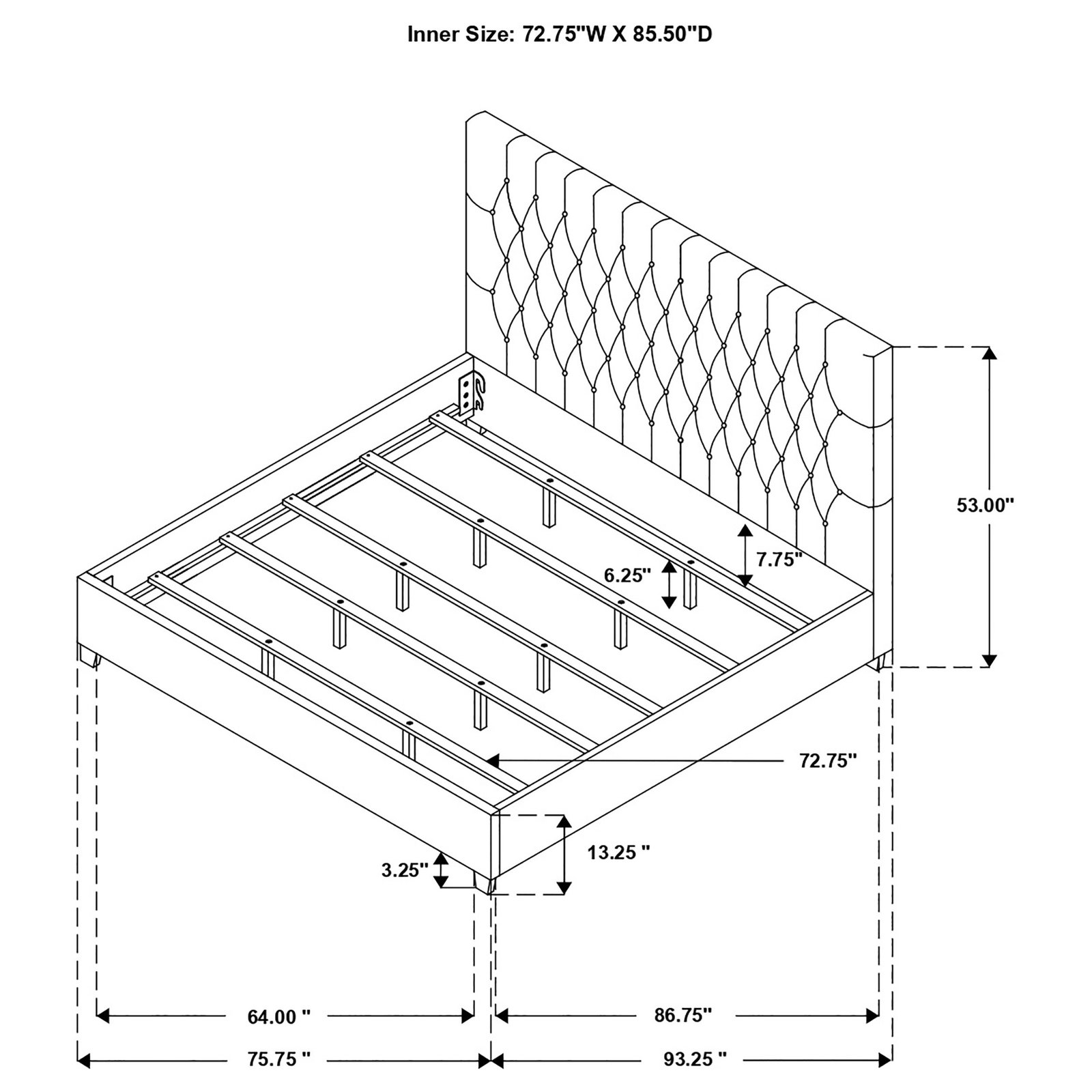 Chloe Upholstered California King Panel Bed Oatmeal - Image 9