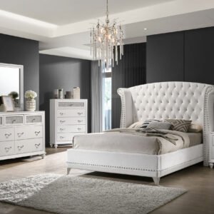 Barzini 5-piece California King Bedroom Set White