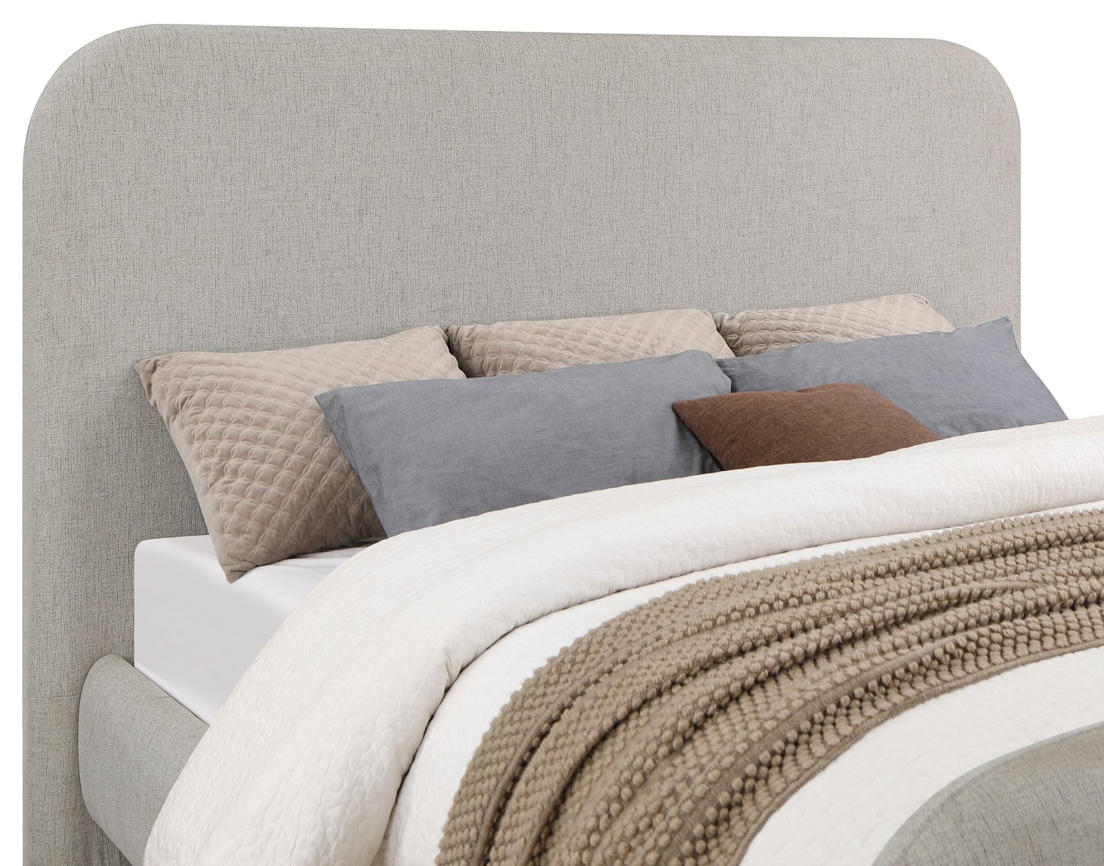 Wren Upholstered Eastern King Panel Bed Grey - Image 5