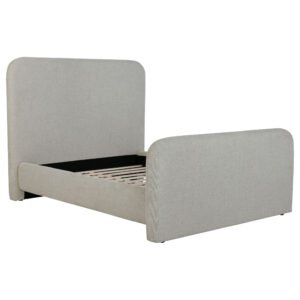 Wren Upholstered Queen Panel Bed Grey