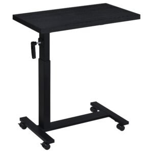 Westpark Height Adjustable Mobile Bedroom C-Table Black