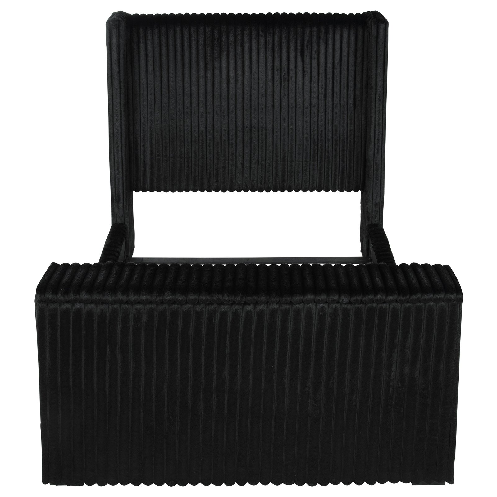 Centergrove Upholstered Queen Wingback TV Bed Black - Image 6