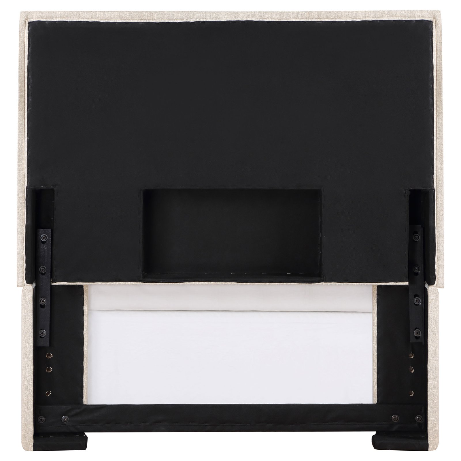 Izzy Upholstered Twin Panel Headboard Sand - Image 5