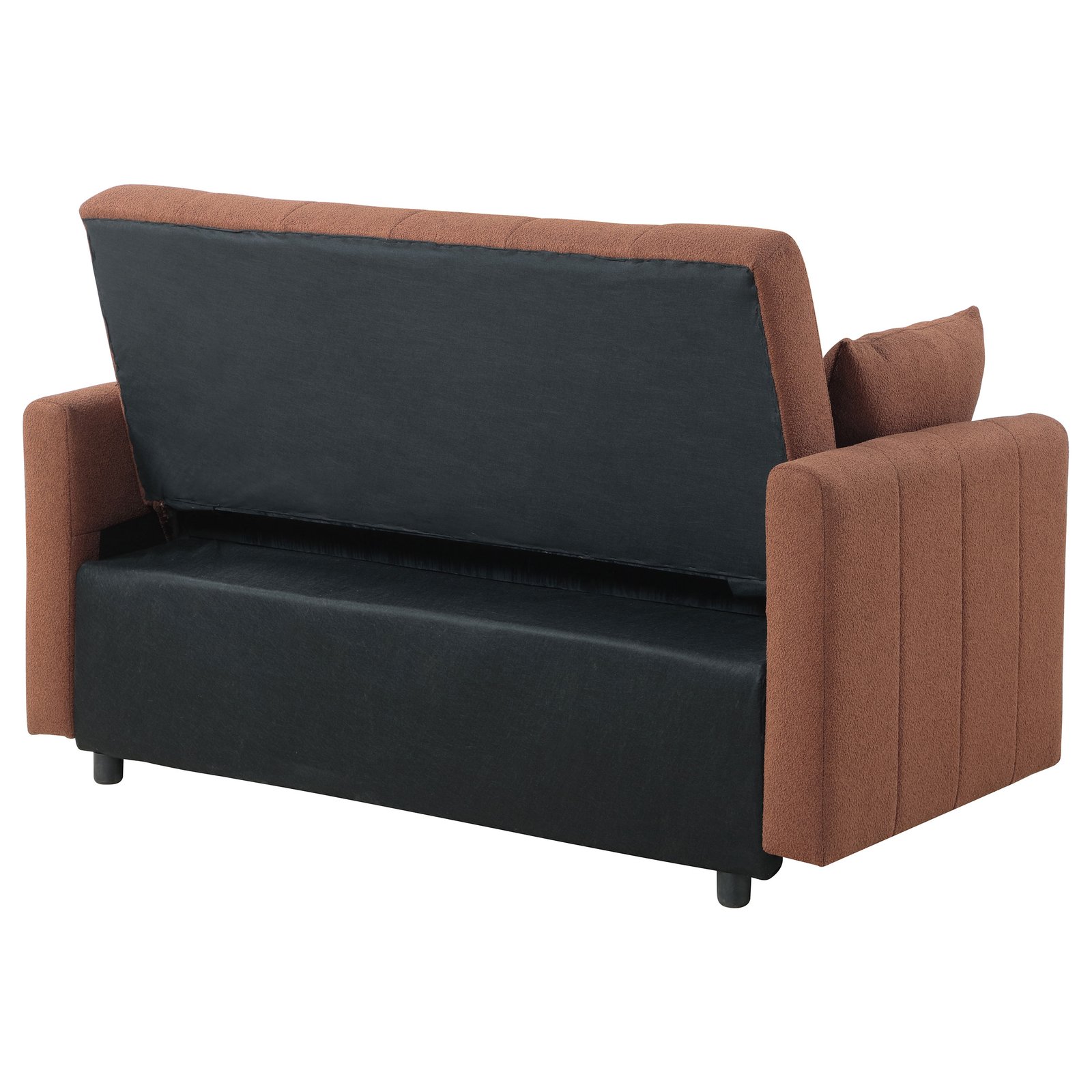 Portland Boucle Upholstered Sleeper Sofa Bed Copper - Image 11