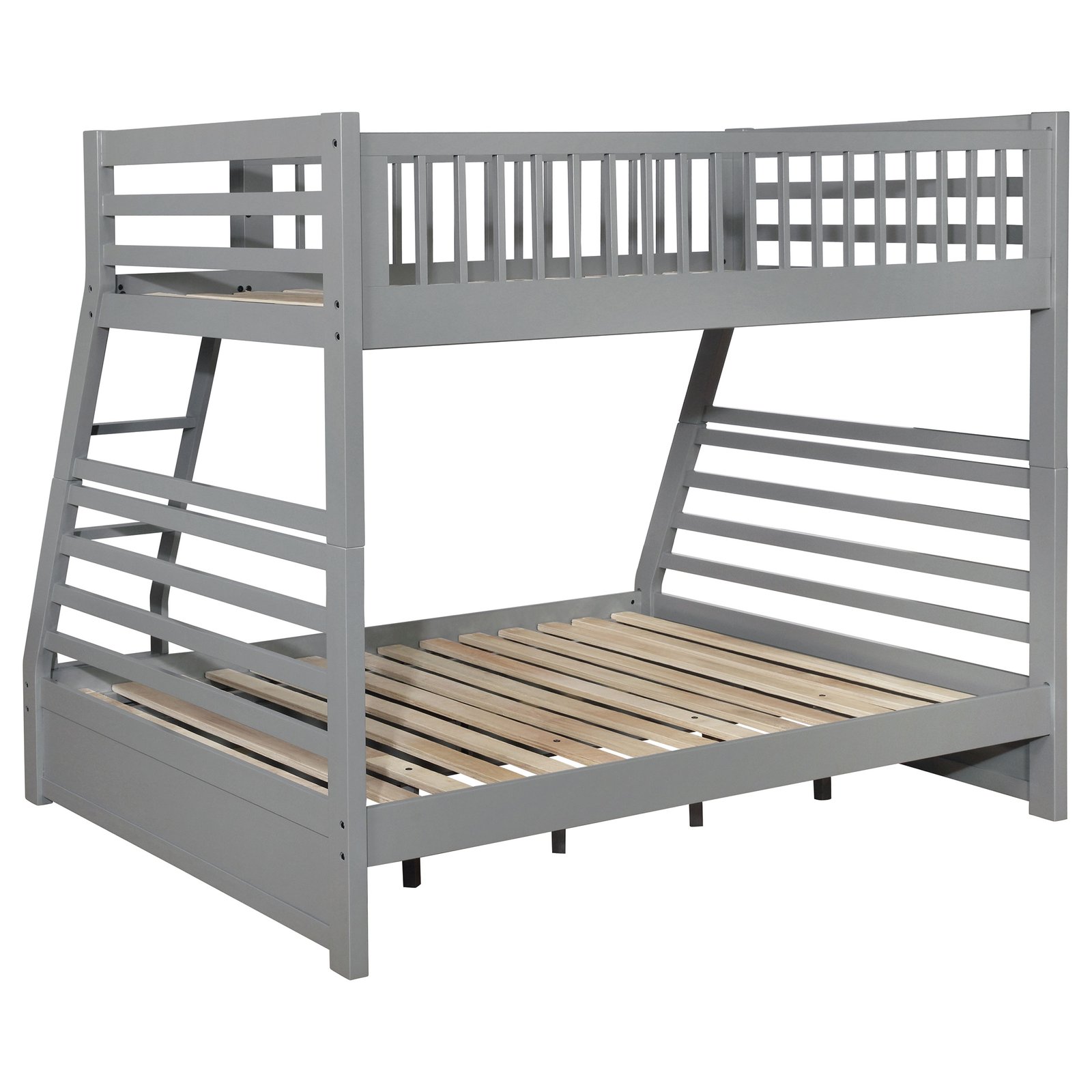 Ashton 2-drawer Wood Twin Over Full Bunk Bed Grey - Image 4